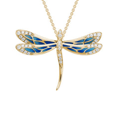 14k Yellow Gold Dragonfly Pendant | Keir Fine Jewellery